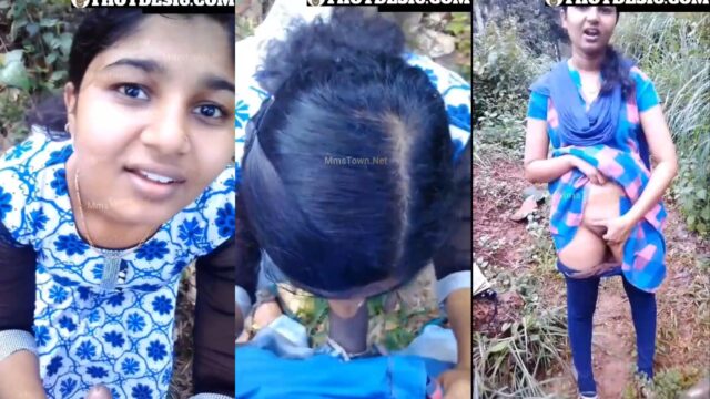 Cute Sexy girl ka outdoor blowjob or pussy showing video