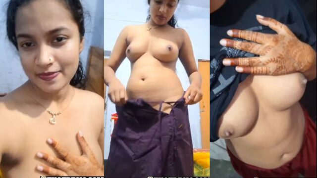 Sexy Cheater Bengali Babe Teasing Showing Big Boobs mms video